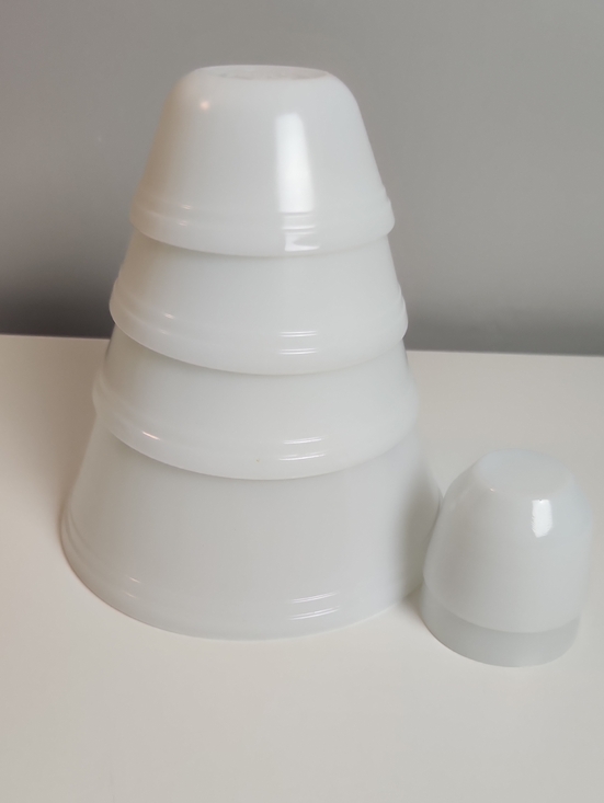 federal glass Other - Vintage Federal Glass Milk Glass Mixing Bowl Set